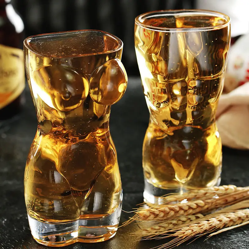 Wine Beer Mixed Drinks - Copos de cerveja criativos, arte corporal,