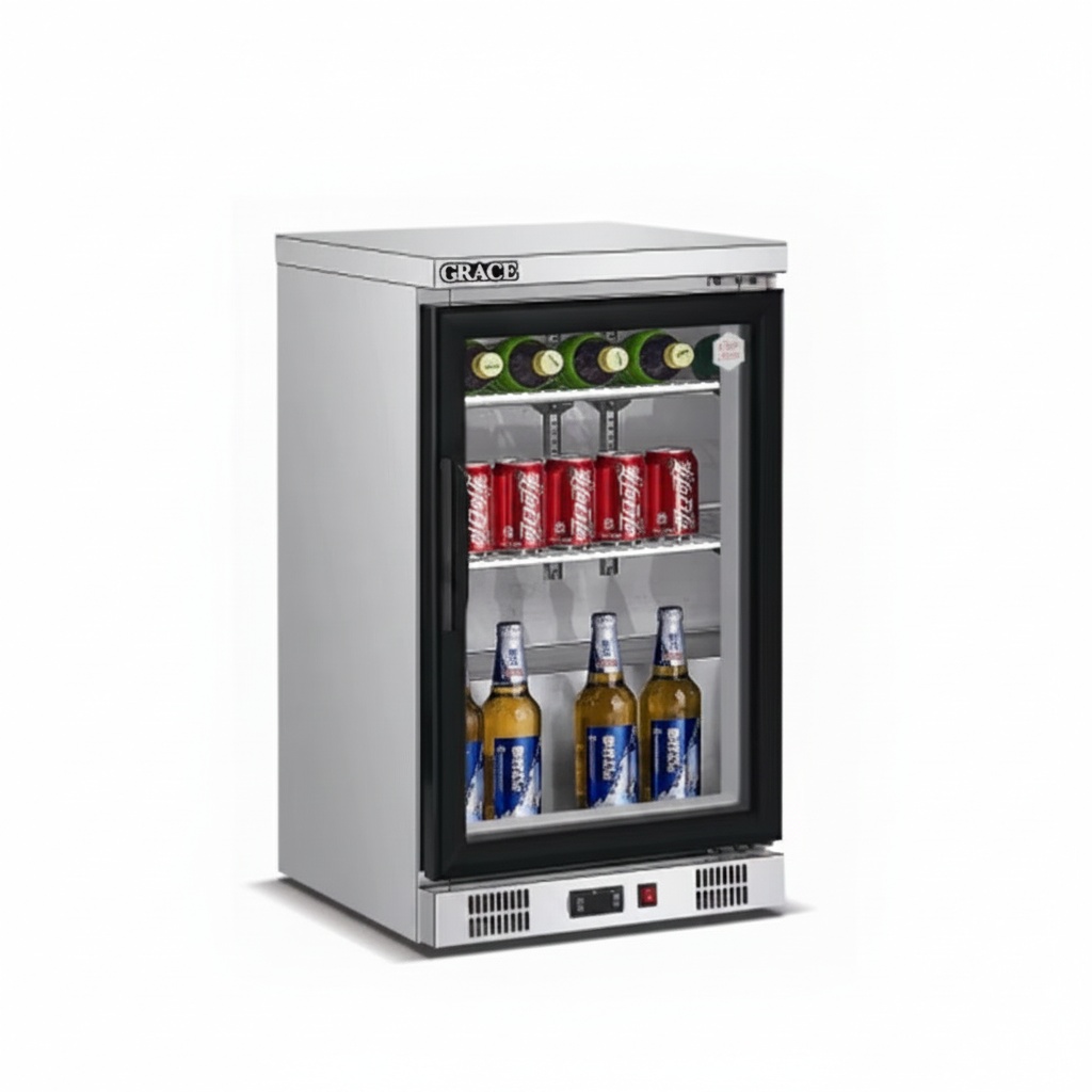 Wine Beer Fridge Under Counter - Frigobar Embutido, Aço Inoxidável 304, 520x500x840mm,