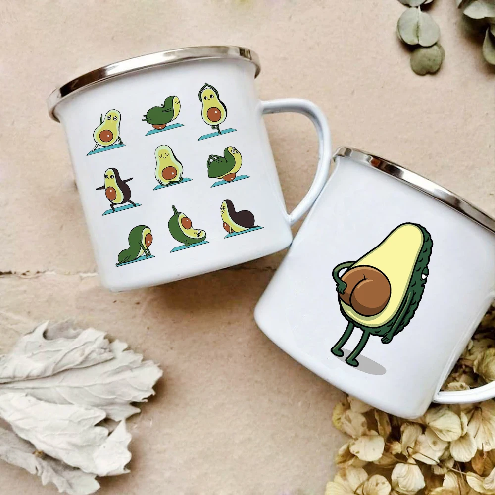 Wine Beer Best - Caneca de café esmaltada com estampa