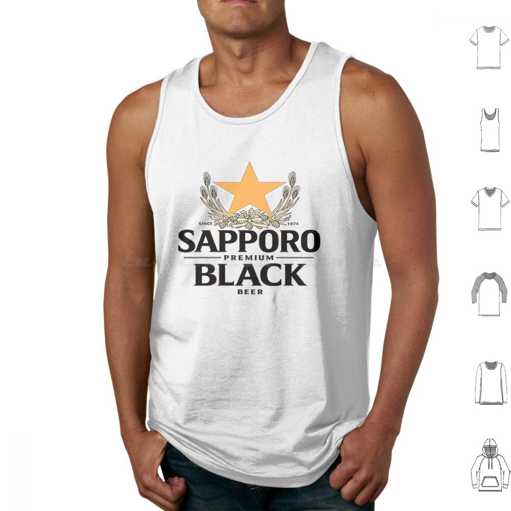 Wine Beer Best - Camisetas Regata Sapporo Malt, Sem Mangas,