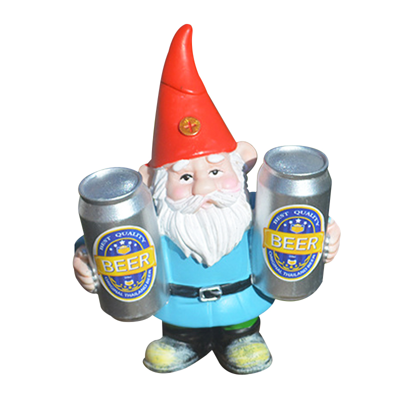 Wine Beer Garden - Anime bêbado Gnome bebendo cerveja anão