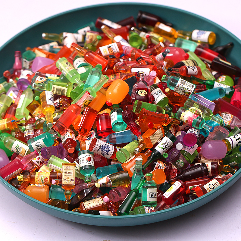 Wine Beer Mix - Mini Resin Simulação Garrafa de Vinho