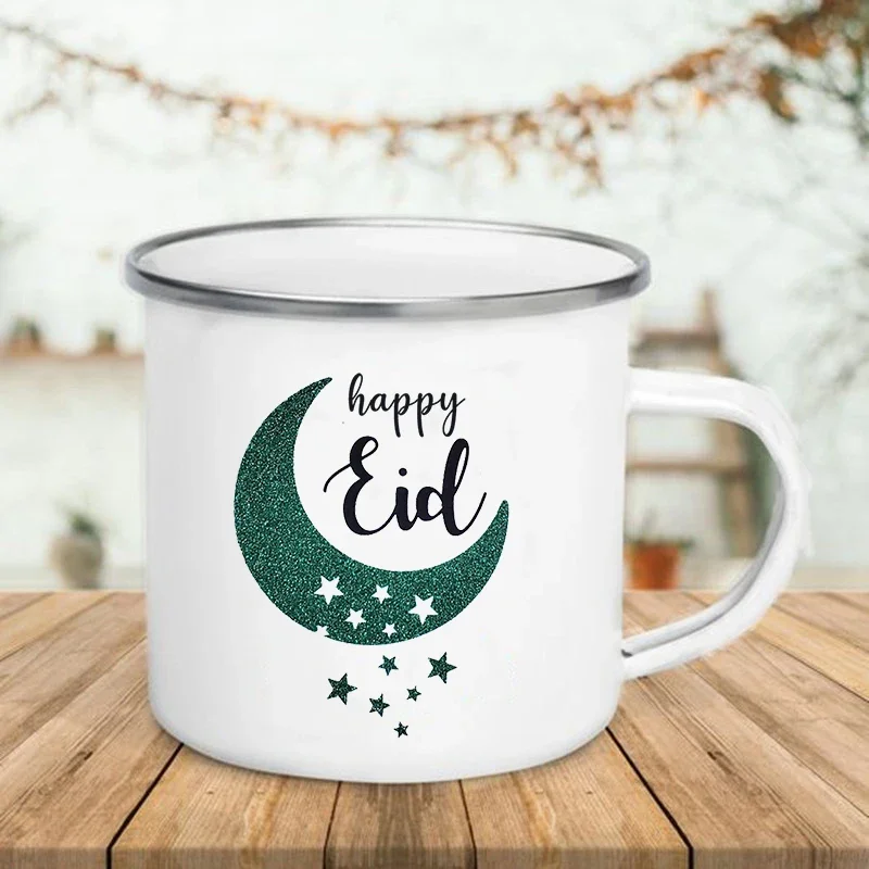 Handle Enamel Mugs Happy Eid M - Wine Beer Best avaliação e preço