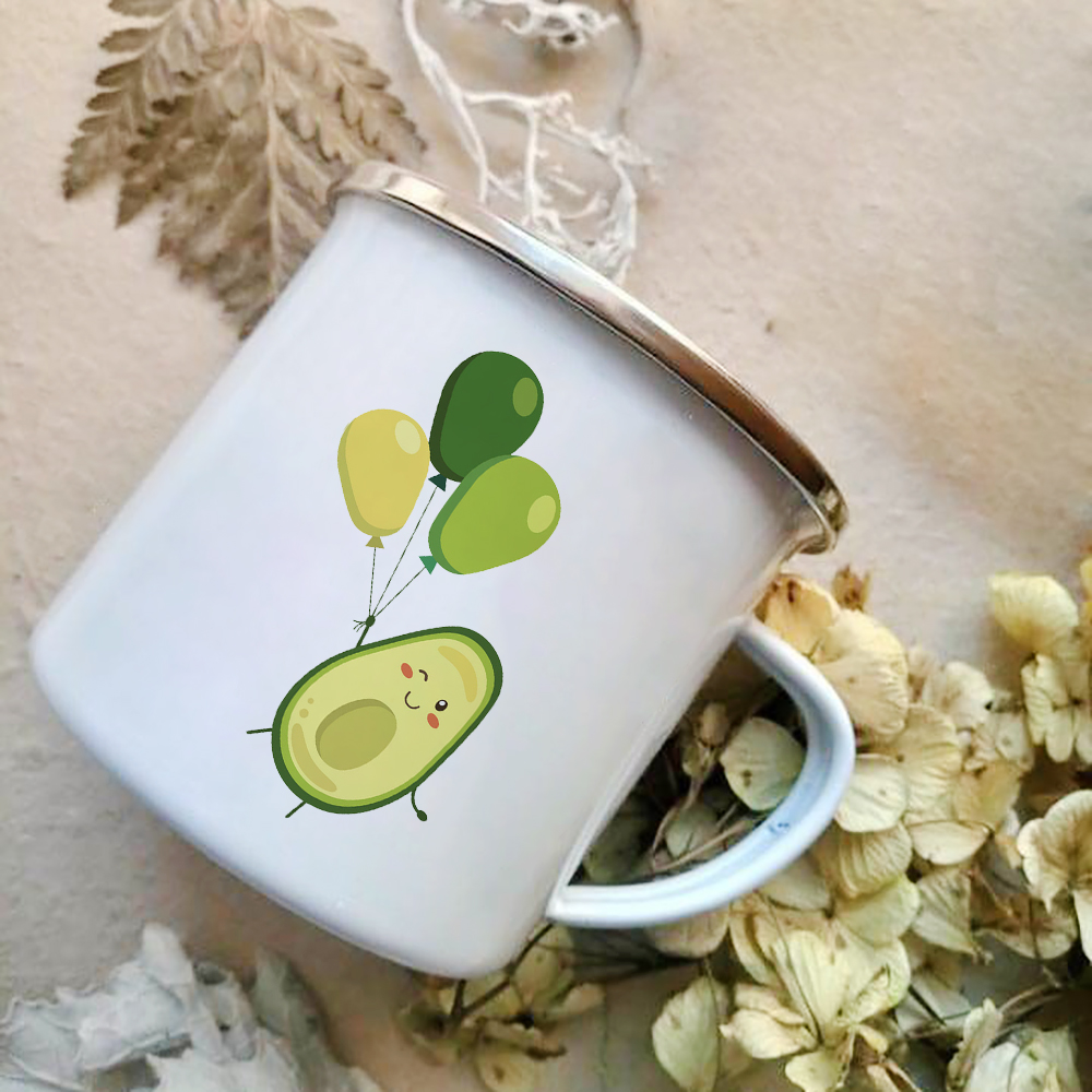 Cartoon Abacate Print Esmalte  - Wine Beer Best avaliação e preço