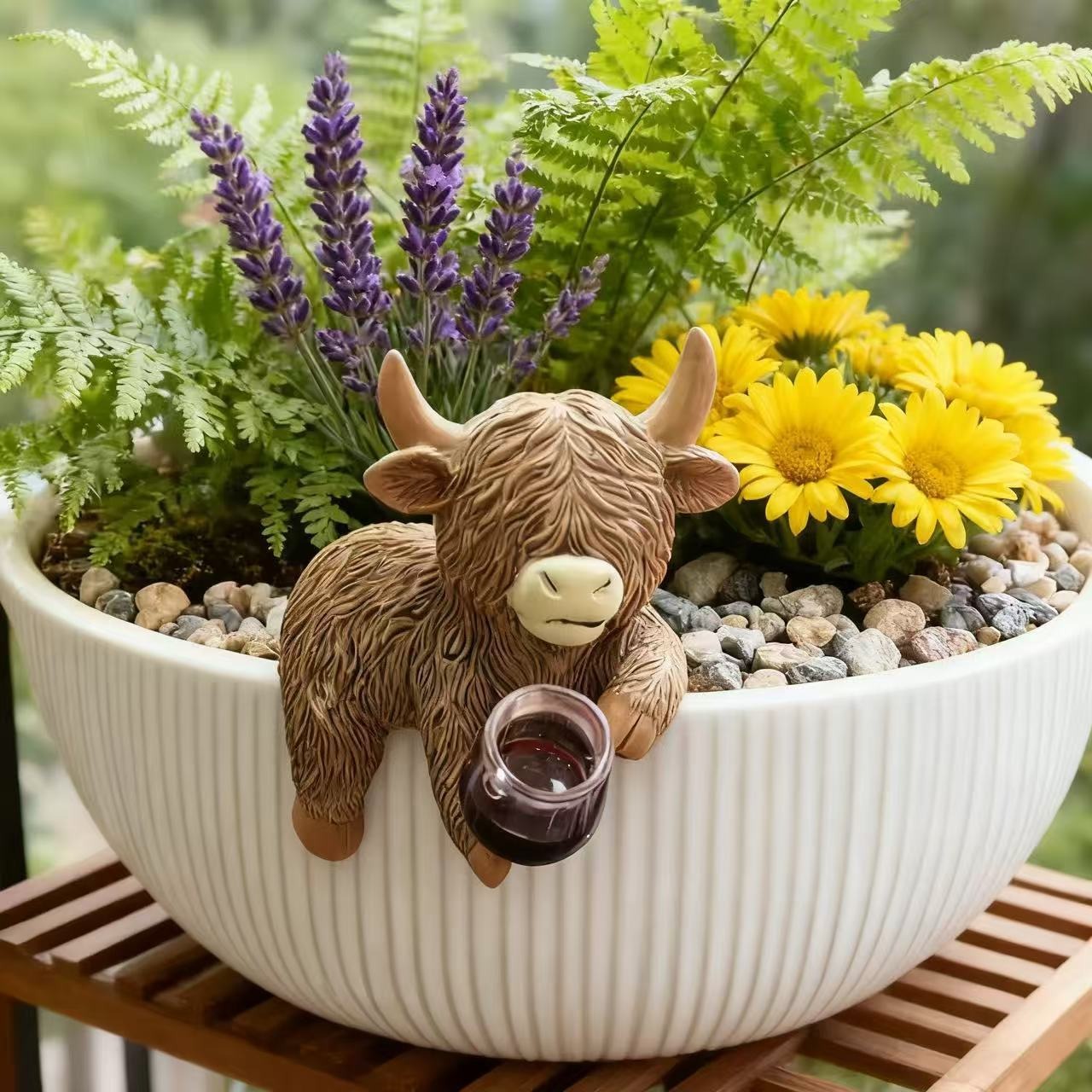 Estatueta Engraçada de Vaca Hi - Wine Beer Garden avaliação e preço