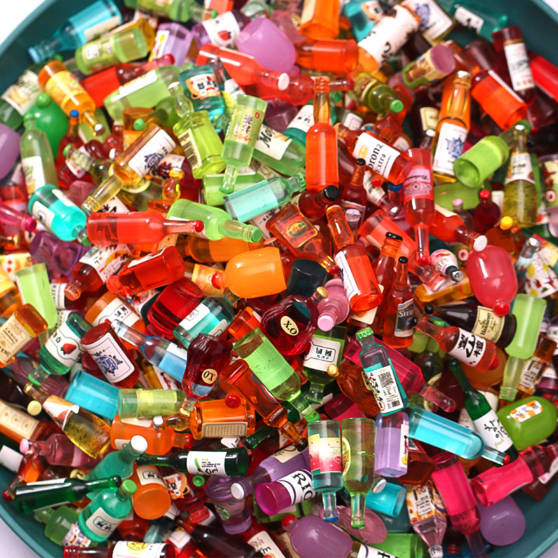 Mini Resin Simulação Garrafa d - Wine Beer Mix avaliação e preço