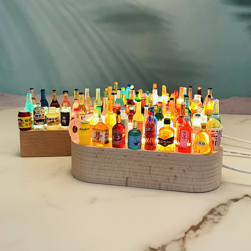 Mini Resin Simulação Garrafa d - Wine Beer Mix avaliação e preço