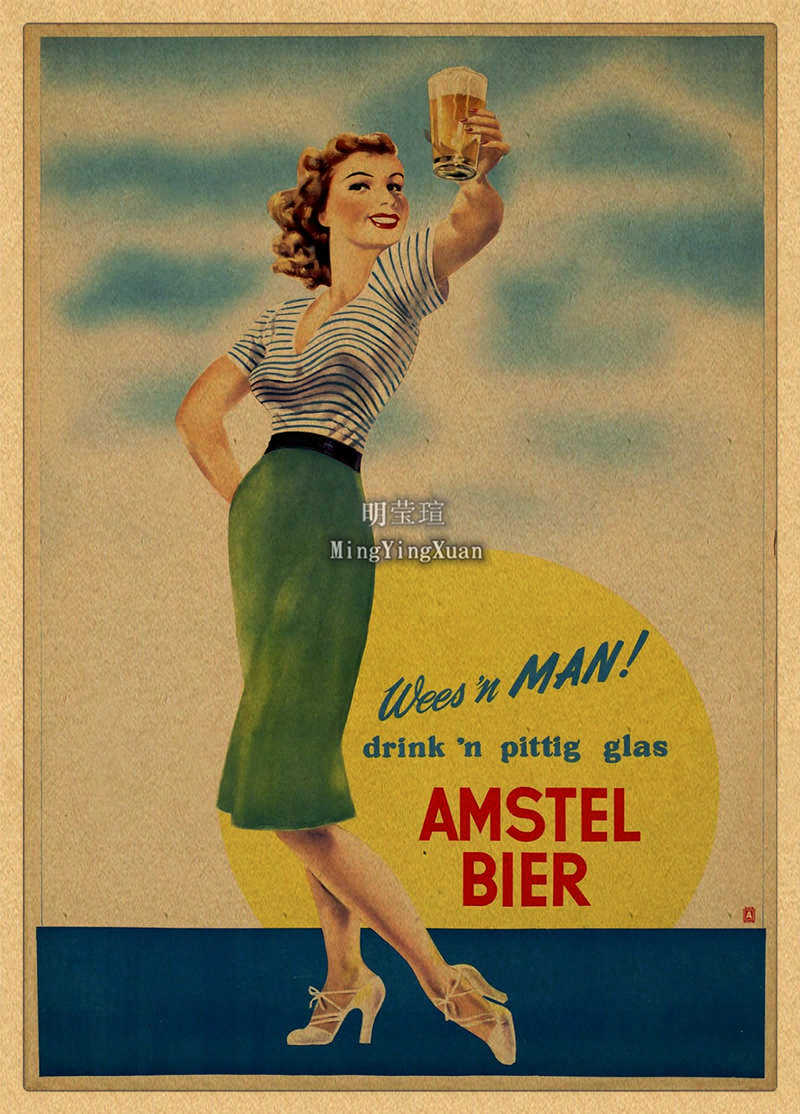 Gráfico vintage de cerveja, vi - Wine Beer Mixed Drinks avaliação e preço