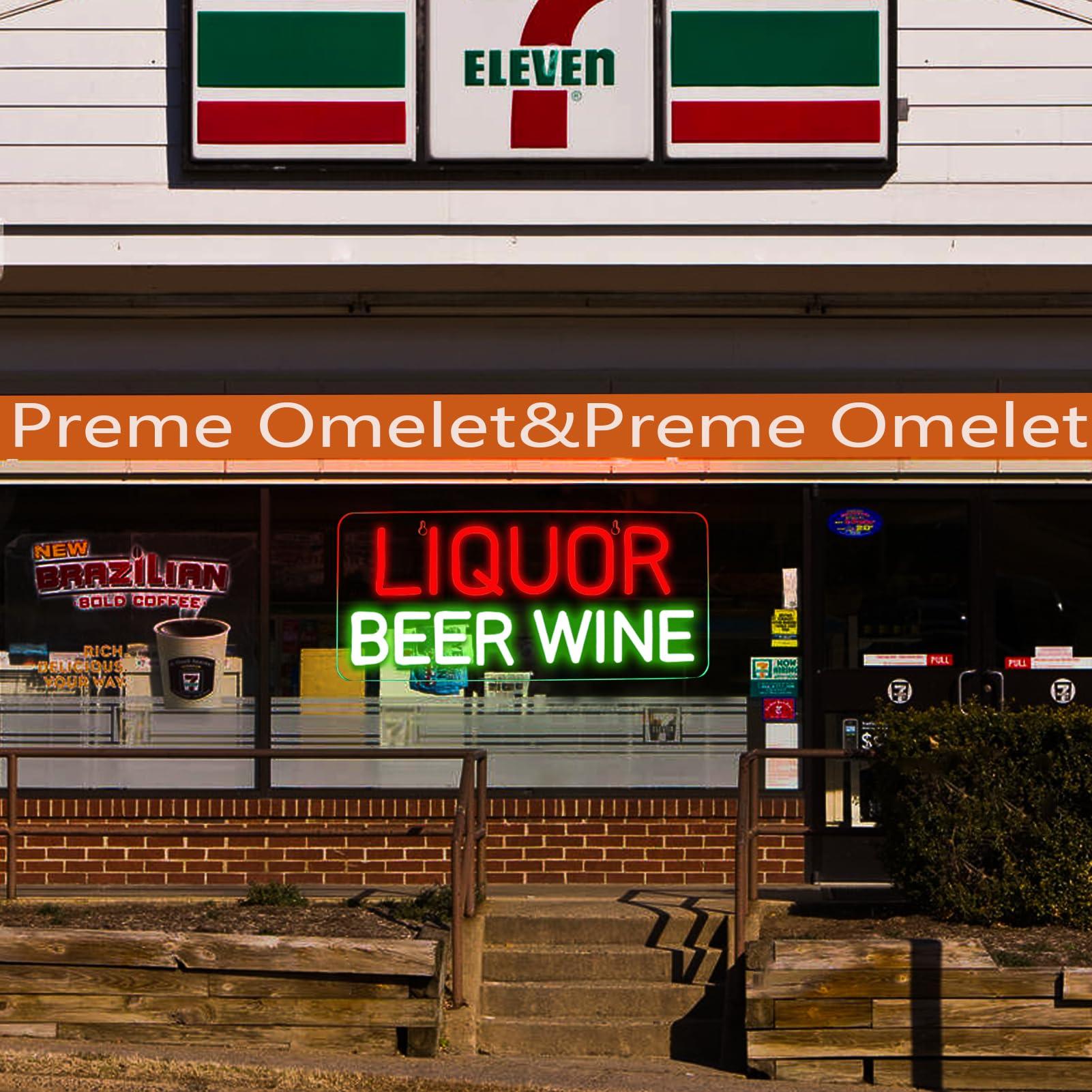 Letreiros Neon de Licor, Cerve - Wine Beer Liquor Store avaliação e preço