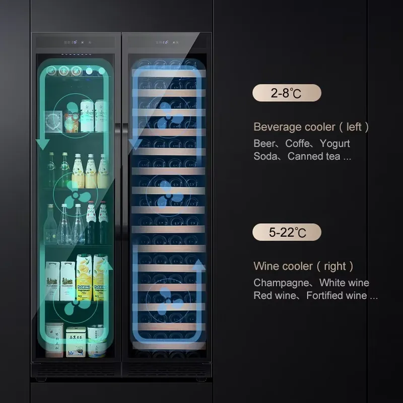 Frigobar Embutido com Duas Por - Wine Beer Fridge Under Counter avaliação e preço